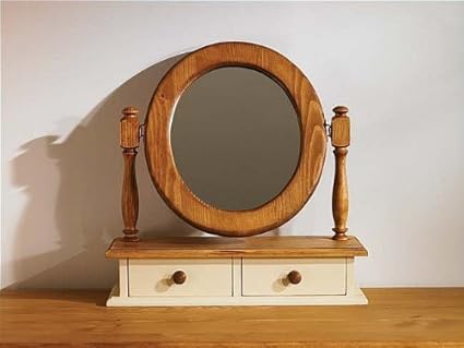 Mottisfont Painted Dressing Table Mirror Oval 55cm X 46cm