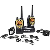 Midland - GXT1030VP4, 50 Channel GMRS Two-Way Radio - Up to 36 Mile Range Walkie Talkie, 142 Privacy Codes, Waterproof, NOAA Weather Scan + Alert (Pair Pack) (Black/Yellow)