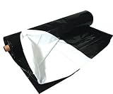 Hydrofarm ABWP25 Black & White, 10' x 25', 5.5 mil Poly Film, 10 x 25'/5.5 mm T, Black and White