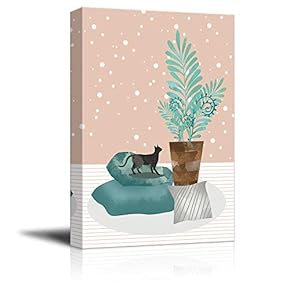 Wall26-Canvas Wall Art- Adorable Kitten-Giclee Painting Wall Bedroom Living Room Home Decoration - 12x18 inches