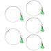 iPower 4 Inch Key Adjustable Stainless Steel Vent Vacuum-and-Dust-Collector-Hose-Clamps, 5 Pack, Green