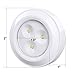 Dewenwils LED Puck Light Wireless, Stick on Tap Nightlights, Battery Powered Touch Lamp for Cabinets, Closets, Pantry, Kitchen, Warm White,4 Pack