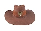DAZCOS Brown McCree Cosplay Badge Cowboy Hat (Brown)