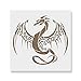 Dragon Stencil - Mylar Stencils, Dragons Stencil, Dragon Stencils, Stencil Dragon, Plastic Stencils