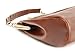 Vintage Style Kiss Lock PU Leather Fashionable Handle Shoulder Bag Satchel Purse Hobo Handbag Office Tote Classic Oversized Women/Girl Fashion Work School Office Lady Student Brown