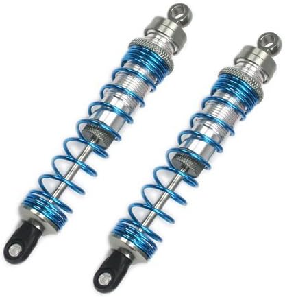 Xingcolo Atomik RC E-Maxx 1:10 Aluminum Alloy Rear Ultra Shocks Hop Up Upgrade, Grey/Gun Metal Replaces Part 3762A