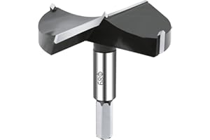 NICAVKIT 3-1/2 Inch Carbide Forstner Drill Bit, Carbide Tipped Forstner Bit for Hard Wood, Wood Drilling Bit Woodworking Hinge Cutter Tool Kits for Wood Plywood Plastic