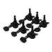 BQLZR Black Sealed Inline Electric Guitar String Tuning Pegs Key Machine Head 6R Right Hand