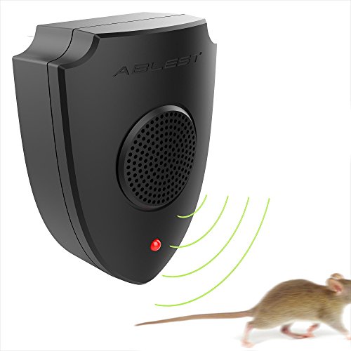Ablest Ultrasonic Rodent Repellent Device, Black