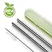 Deppon Reusable Drinking Straws Stainless Steel Metal Straws with Portable Case and Cleaning Brush, Large 0.4 Inch Wide