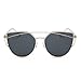 Joopin Women Metal Polarized Cat Eye Sunglasses Flat Lens Coating Sunglasses