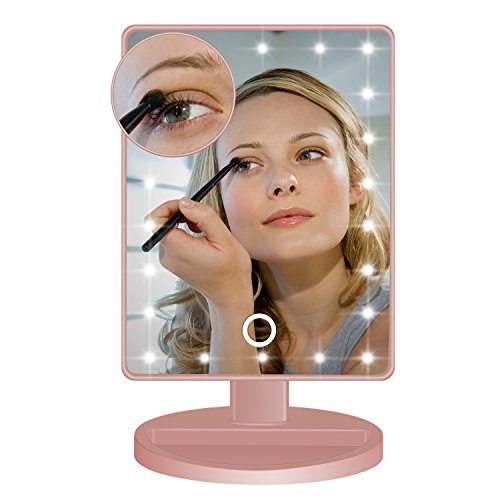[update verson] lighted makeup mirror, bew vanity mirror with 22 …