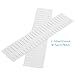 Onerbuy 8pcs Adjustable Grid Drawer Dividers DIY Plastic Closet Separator Tidy Organizer Container for Underwear Socks Belt Office Supplies(White)