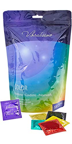 AMOR-Vibratissimo-Color-Confezione-da-100-profilattici-per-un-piacere-puro-una-sensazione-naturale-ed-extra-umidita-progettato-e-testati-in-Germania