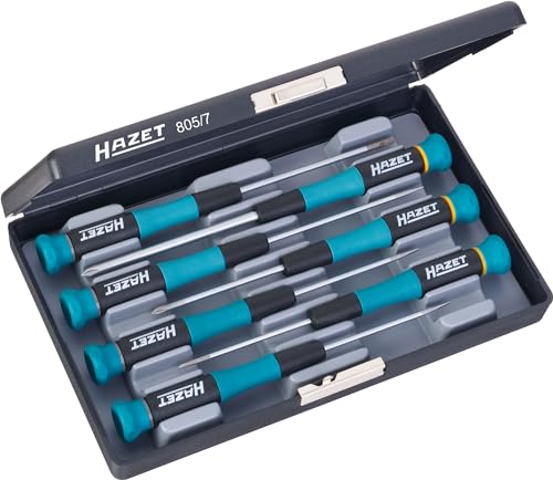 Hazet 805/7 Slot Cross Recess Profile PH Electronic Screwdriver Set - Multi-Colour — image 1