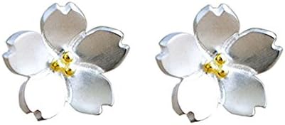 TMCO Girls Sterling Silver Cherry Blossom Earrings Flower ear nails