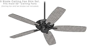 Diamond Plate Metal 02 Ceiling Fan Skin Kit Fits Most 52 Inch Fans
