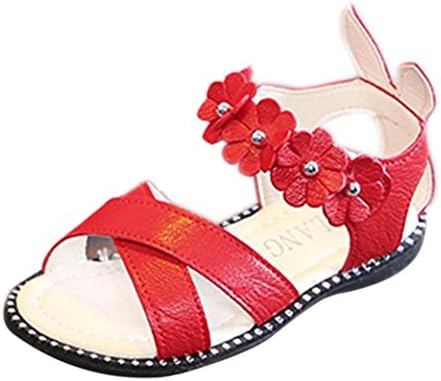 Aniywn Children Fashion Casual Single Leather Baby Girls Fish Mouth Princess Sandals Shoes
