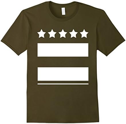 Mens Street Wear Stars and Stripes t-shirt - Urban Design Medium Olive