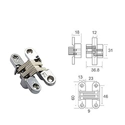 Magic&shell Hinge 2PCS 180 Degree M60x13 Concealed