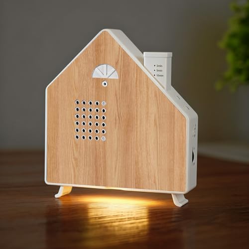Sounds of Nature Box, Bird Singing Bird Box with Sensor, Night Light, 8 Sounds, 3 Minutes, Natural Sounds for Relaxation and Tranquility (0-115dB)(A)