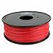 Gizmo Dorks 3mm (2.85mm) ABS Filament 1kg / 2.2lb for 3D Printers, Red Lava
