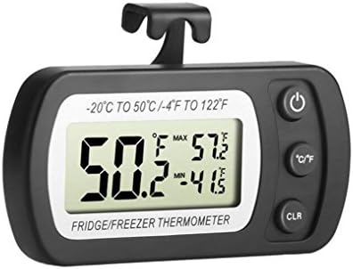 Refrigerator Thermometer, Kokome Waterproof Digital Wireless Fridge Freezer Thermometer Indoor Temperature Monitor With Hook LCD Display From -20 to 50 Degree / -4 to 122 Fahrenheit
