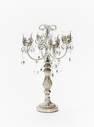 Opulent Treasures Vines 4 Taper Candelabra (Silver)