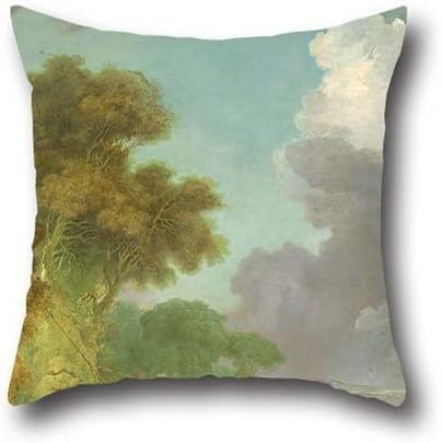 Oil Painting Jean-Honor?? Fragonard - The Swing Throw Pillow Covers 16 X 16 Inch / 40 By 40 Cm Gift Or Decor For Lounge,gril Friend,festival,sofa,monther,club - Double Sides