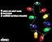 KINREX Christmas LED Light Up Necklace - Flashing Bulb Holiday Xmas & Party Favors – Flashing Favors Light Measures 35