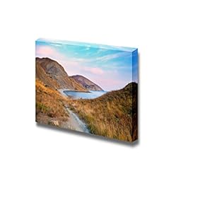 Canvas Prints Wall Art - Sunset Over a Rocky Coast | Modern Wall Decor/Home Decoration Stretched Gallery Canvas Wrap Giclee Print. Ready to Hang - 12" x 18"