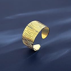 14K Gold Plated Adjustable Ring Handmade Gold Rings