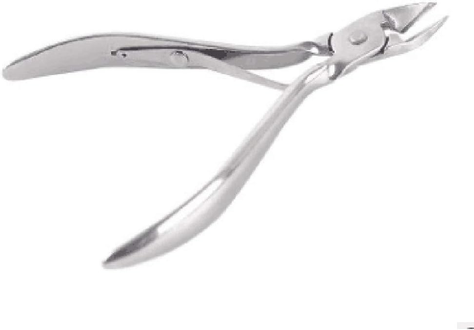 Professional Stainless Steel Cuticle Trimmer – Nail Nipper with Double Spring – Perfect Nail Care Tool for Manicure & Pedicure at Home/Spa/Salon – Pedicure Manicure Tools (Silver)