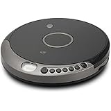 GPX PC807B Personal Portable MP3/CD Player with Anti-Skip Protection with Stereo Earbuds, Black/Gray