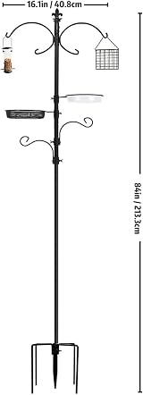 Urban Deco Bird Feeding Station Kit with Feeders and Bath Tray view 3