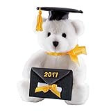 Class Of 2017 Graduation Bear with Money/Gift Card Holding Envelope, White