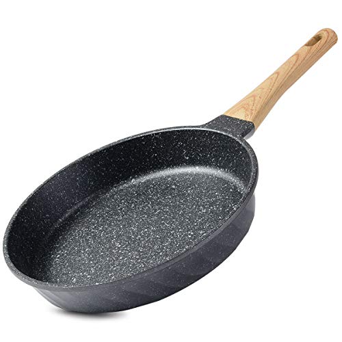 YIIFEEO Nonstick Frying Pan, Granite Stone Skillet Pan, Nonstick Omelette Pan with Soft Touch