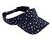 Greatlookz Glitter Sequin Visor for Ladies, Navy