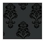 York Wallcoverings Tres Chic BL0397 Graphic Damask Wallpaper