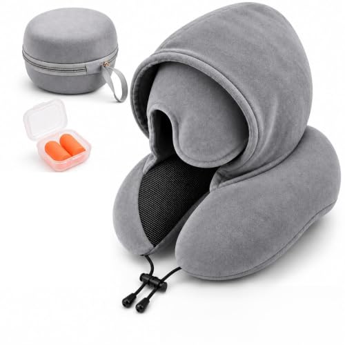ChezMax Hooded Travel Neck Pillow