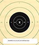 25 Yard Timed and Rapid Fire Repair Center Pistol Target Official NRA Target B-8(CT) (100 Pack)