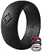 KAUAI Silicone Rings for Men. Classic Elegance Wedding Bands. Men's Active Strength Workout Band. Silicon Rubber Ring.