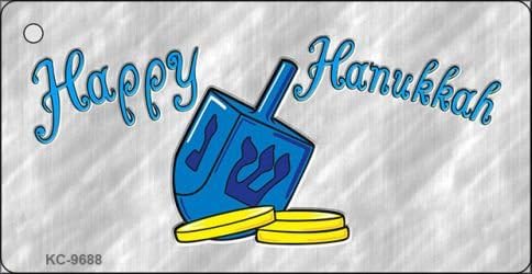 Happy Hanukkah Dreidel Novelty Aluminum Key Chain KC-9688