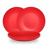 COZA DESIGN 6-Piece Plate Set (Red)
