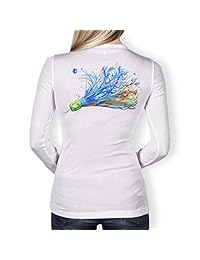 Southern Fin Apparel   Camiseta de pesca para mujer, manga larga