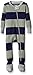 Burt's Bees Baby Baby Boy's 18 Months Unisex Pajamas, Zip-Front Non-Slip Footed Sleeper PJs, Organic Cotton, Dried Leaf Wide Stripe, 1-Pack
