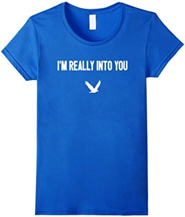 Womens I'M REALLY INTO YOU Gift Shirt Large Royal Blue