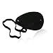 CLROY Costume Mask Eyewear Elastic Band Faux Leather Eye Patch for Cosplay (Black)