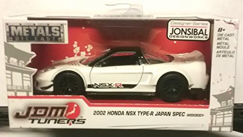 JDM Tuners Jada Toys 2002 HONDA NSX TYPE-R JAPAN SPEC -wide body- White Metals Die-Cast Pullback Model Car