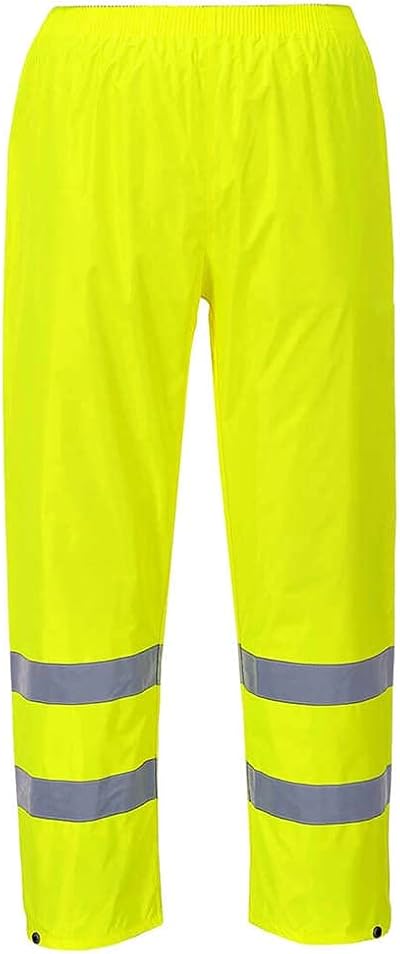 Portwest H441 Waterproof Hi Vis Rain Trousers Yellow Large
